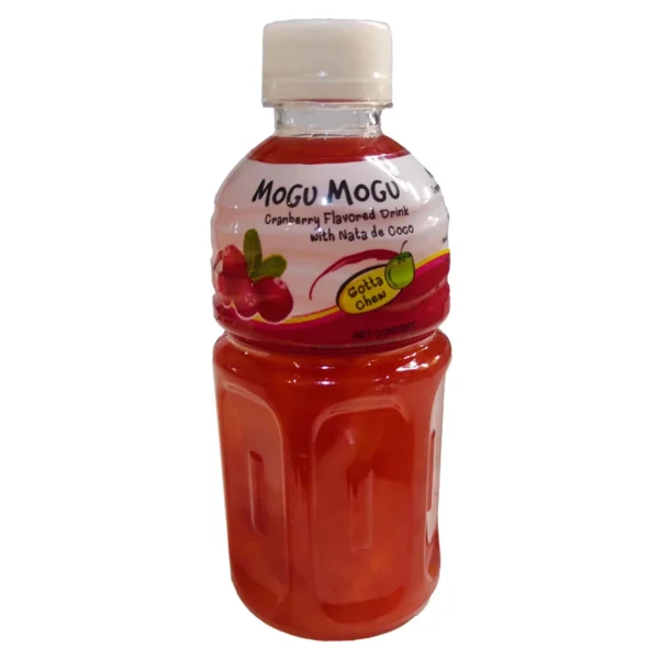 آبمیوه پالپ دار کرن بری موگو موگو ۳۲۰ میلی لیتر Mogu Mogu Cranberry