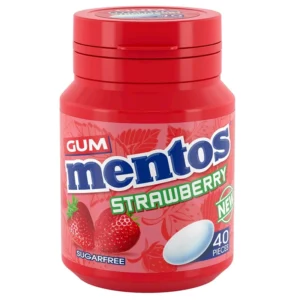 آدامس بدون شکر توت فرنگی منتوس 40 عددی Mentos