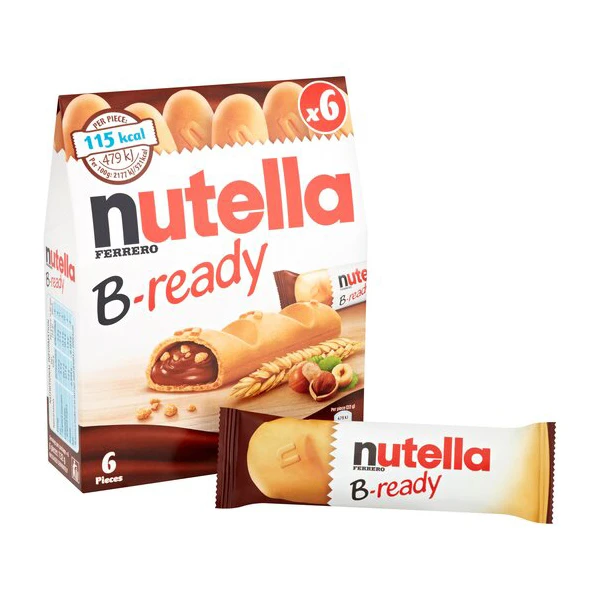 بیسکویت شکلات بی ردی نوتلا 6 عددی Nutella B-Ready