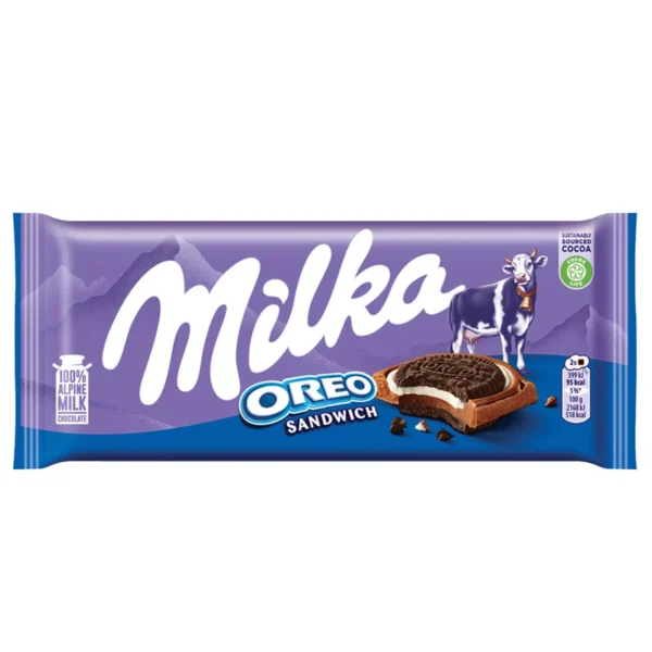 شکلات اورئو ساندویچی میلکا ۹۲ گرم Milka