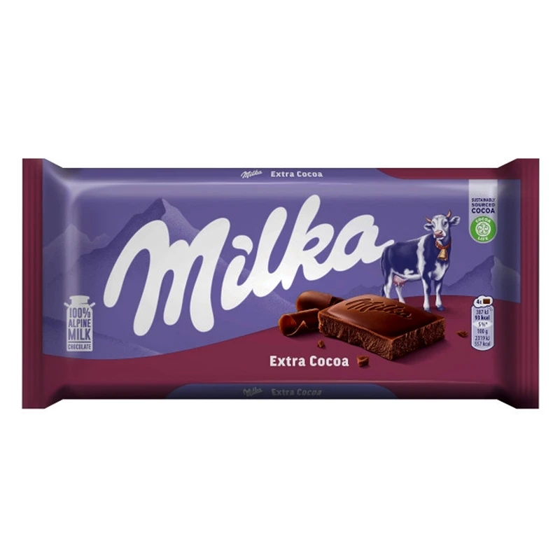 شکلات اکسترا کاکائو میلکا 100 گرم Milka