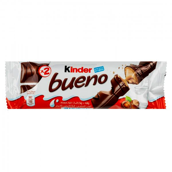 شکلات شیری مغزدار فندقی کیندر بنونو 43 گرم Kinder Bueno