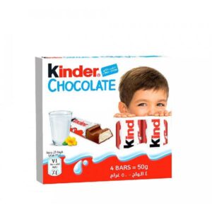 شکلات شیری کیندر ۴ عددی 50 گرم Kinder