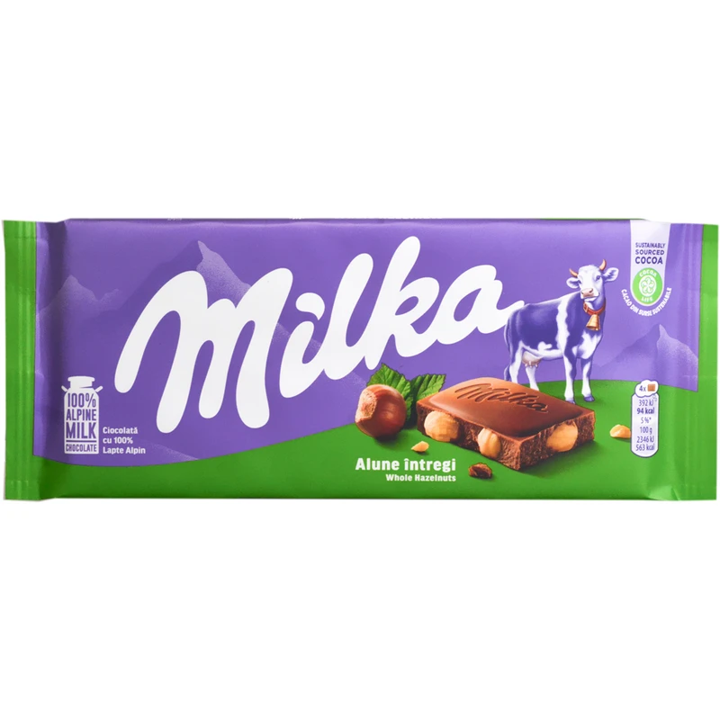 شکلات فندوقی میلکا 100 گرم Milka